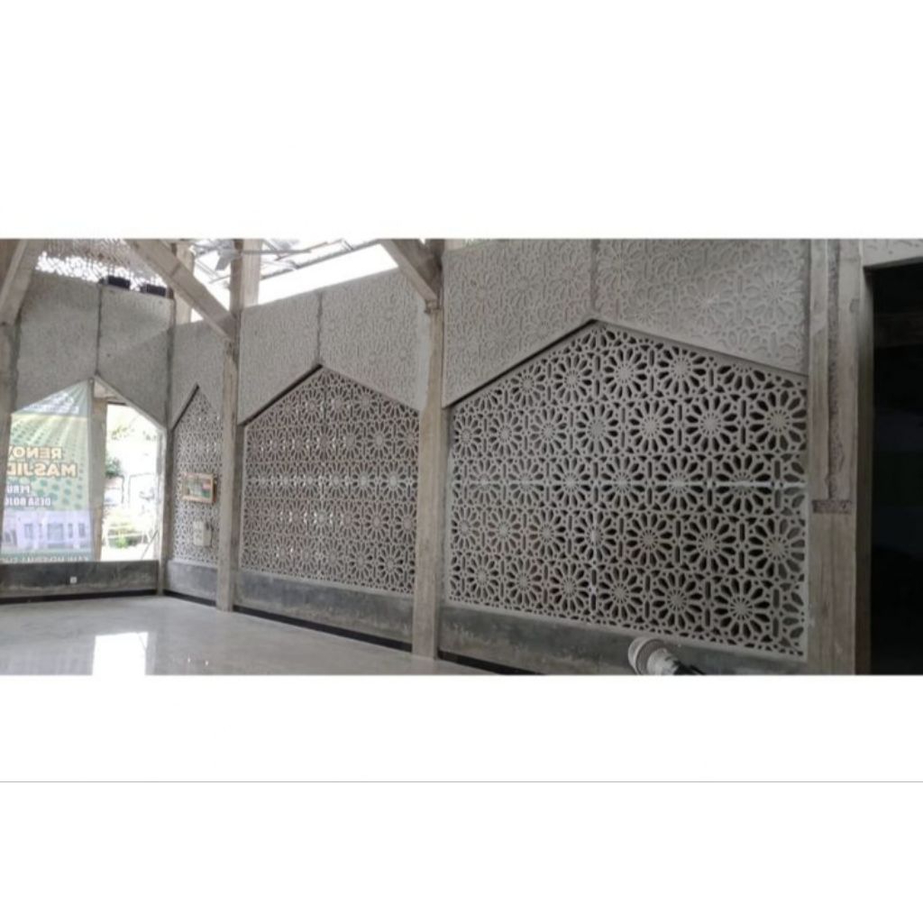 GRC Krawangan Custom | Motif Krawangan Fasad Rumah