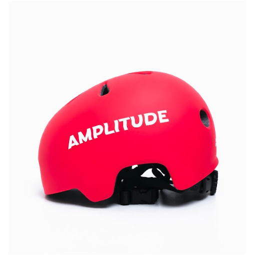 AMP HELMET - PINK (white/black logos)