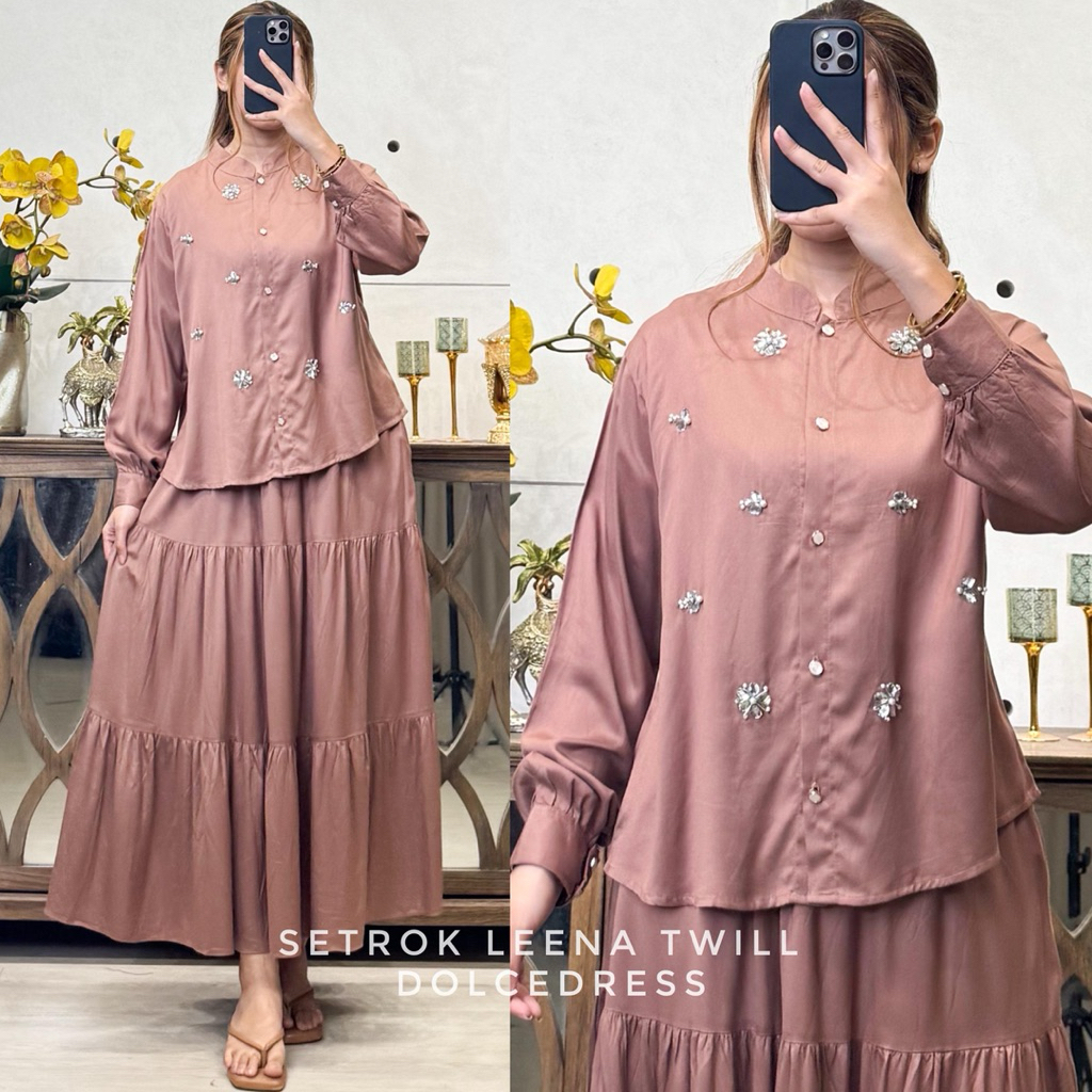Setelan rok Leena twill by dolce dress