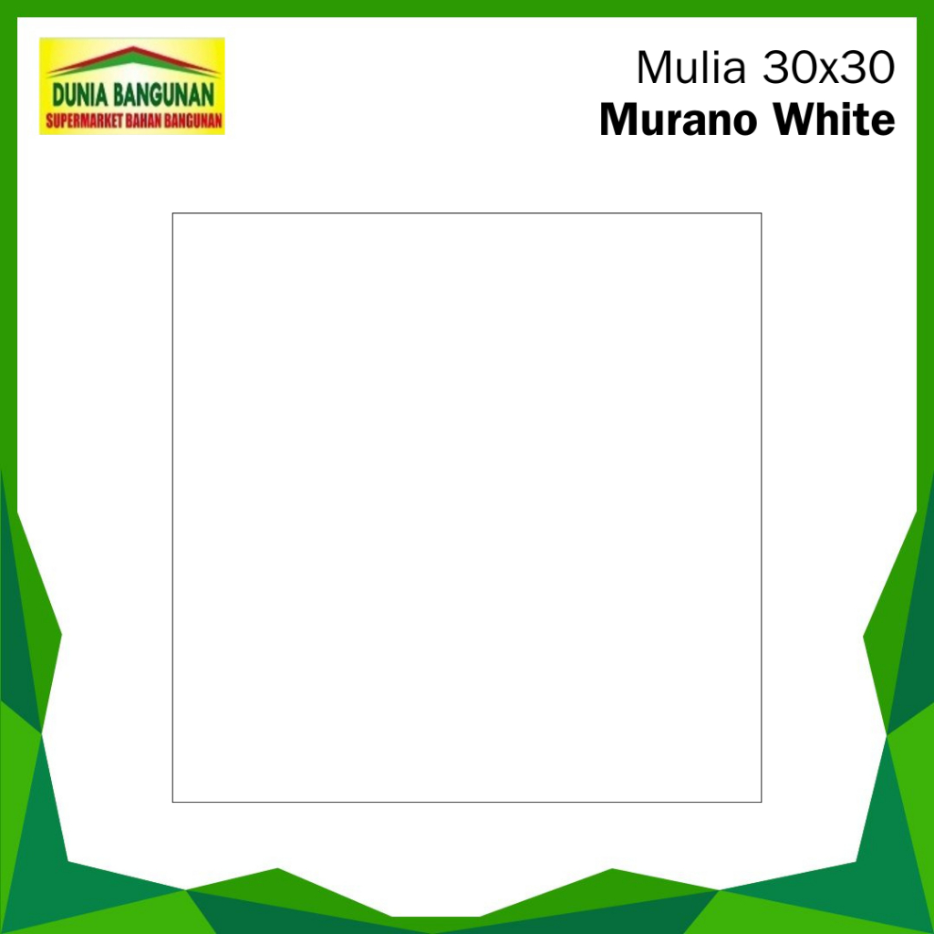 Keramik 30x30 Asia Tile Murano White Keramik Putih Polos Glossy
