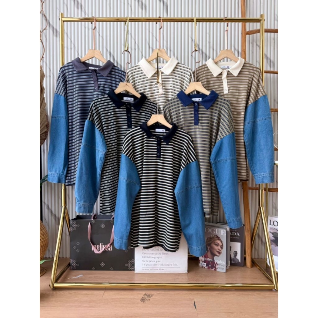 bkk atasan kaos kombi jeans