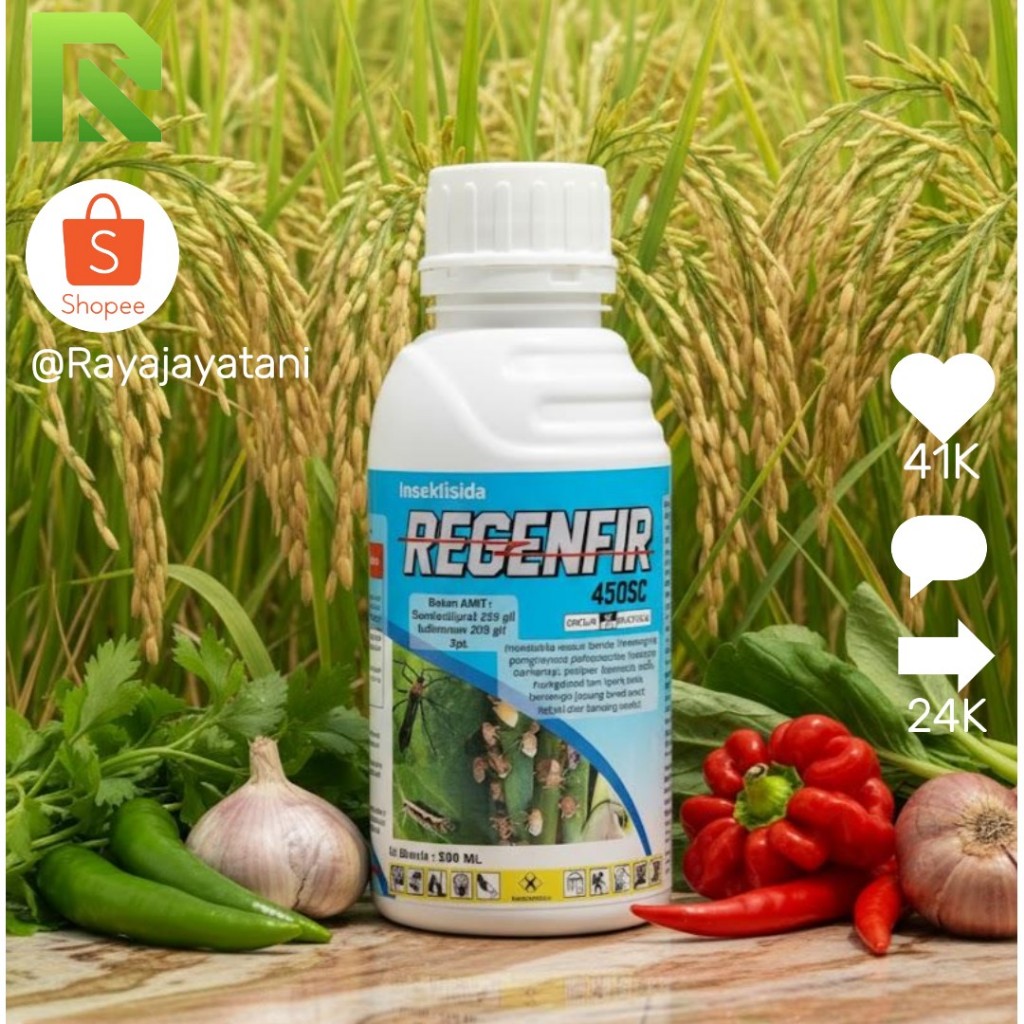 INSEKTISIDA REGENFIR 1Liter PROMO MURAH INSEKTISIDA OBAT HAMA TANAMAN/ZPT/Siantraniliprol/lufenuron