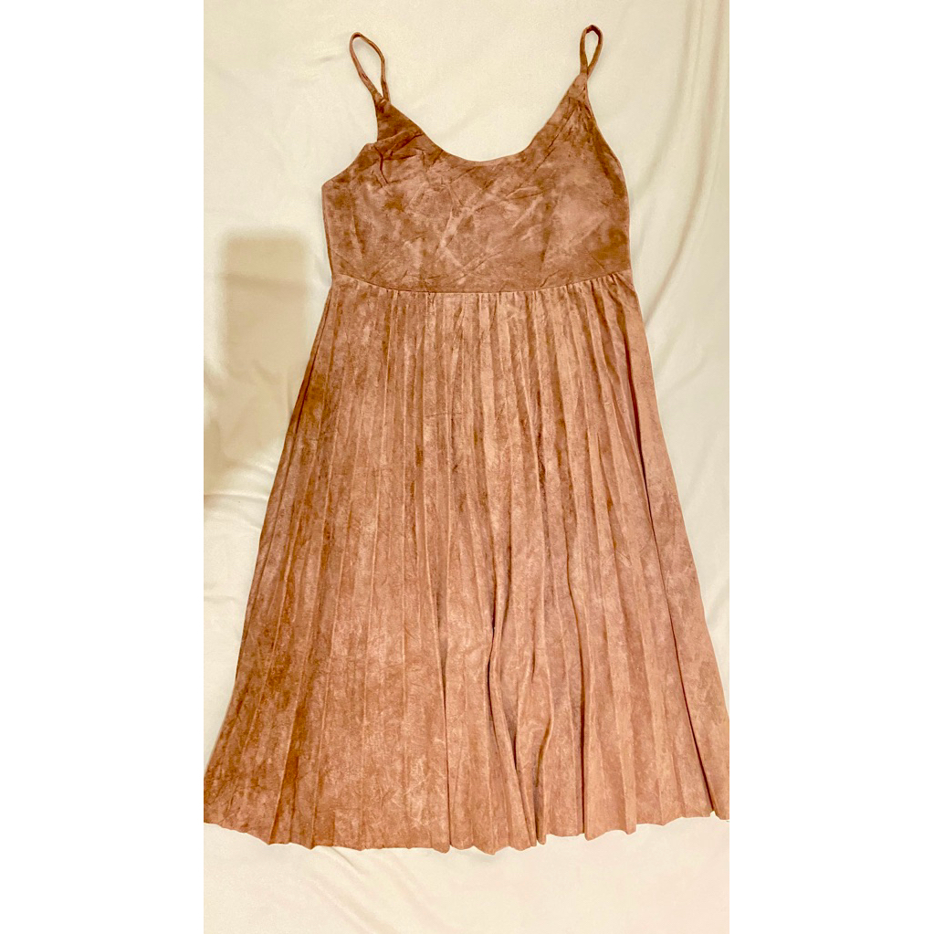 preloved dress coklat tua