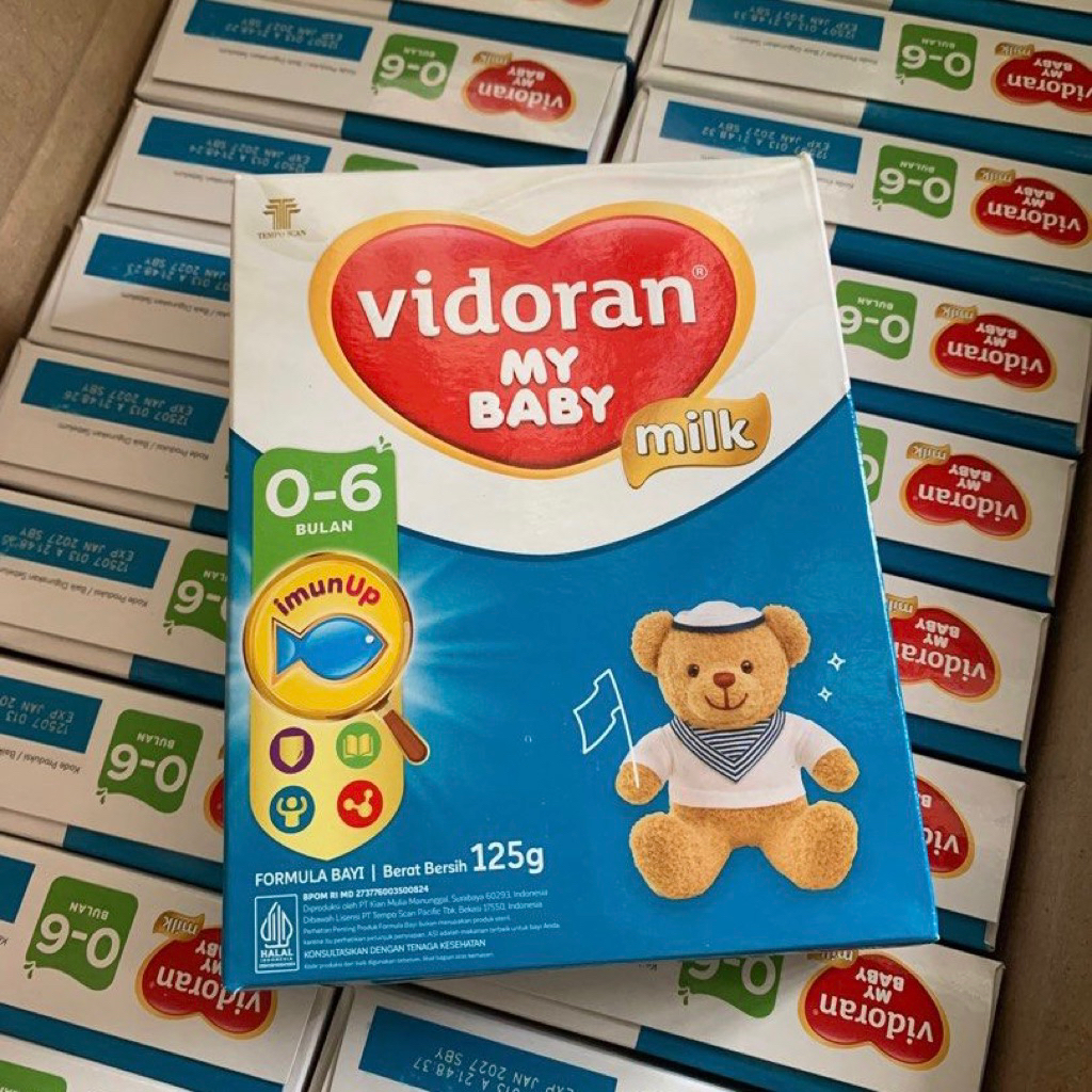 SUSU VIDORAN 0-6 BULAN MY BABY MILK 125g ( 1 KARTON ISI 24 DUS )