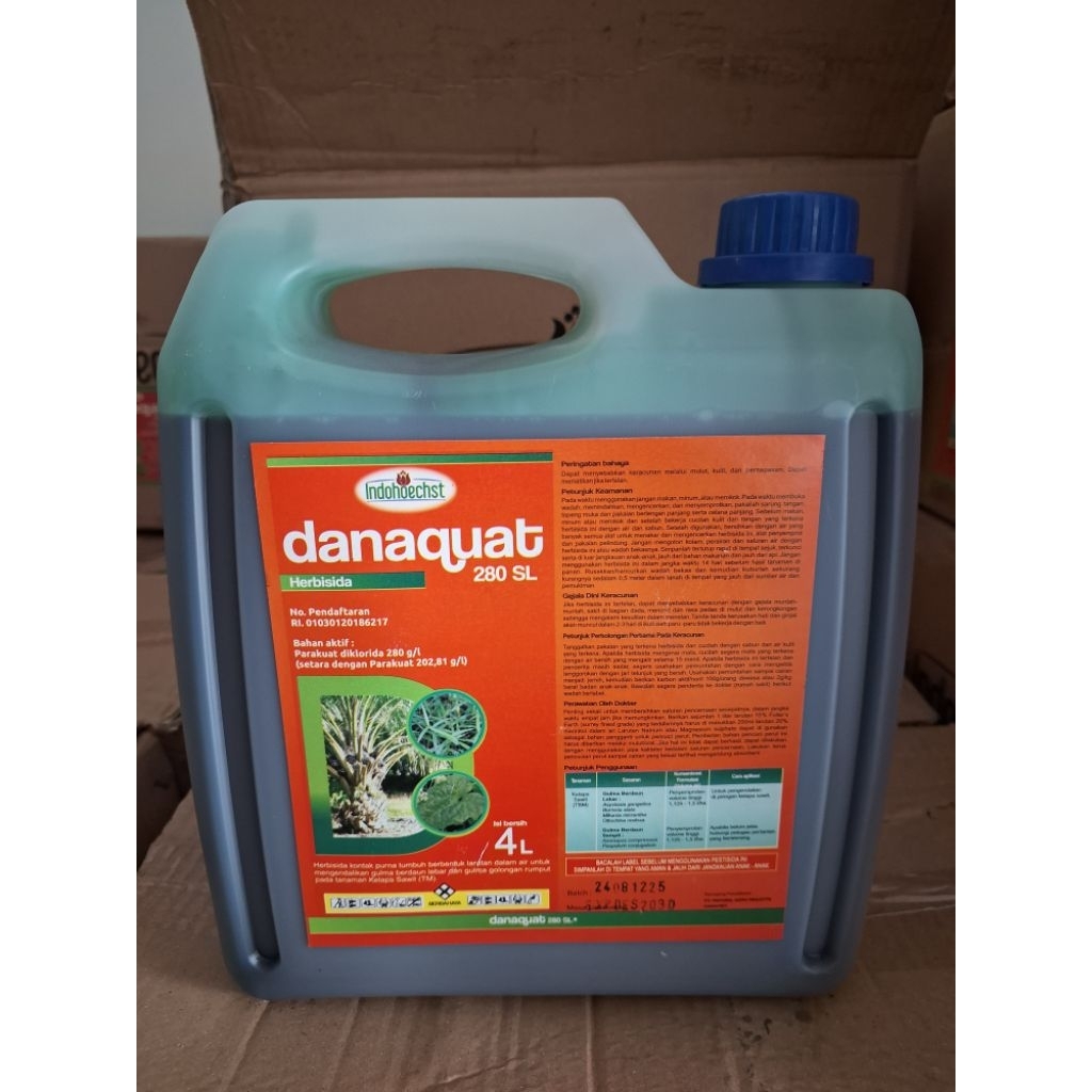 HERBISIDA KONTAK DANAQUAT 280 SL 4 LITER
