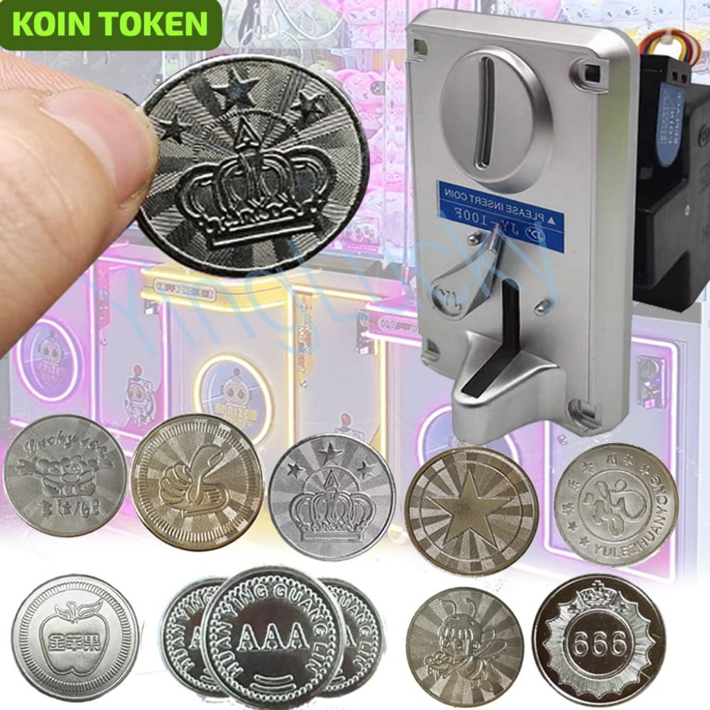 Koin Coin Token Game Sensor Acceptor dapat digunakan pada arena bermain, kiddie rides, kursi pijat, 