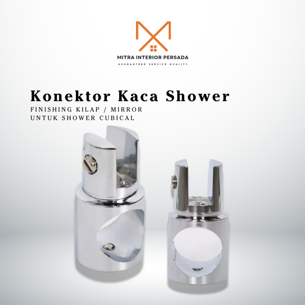 Braket Pipa Konektor Glass Clamp Pipa 1 inch Shower Pipa Ke Kaca