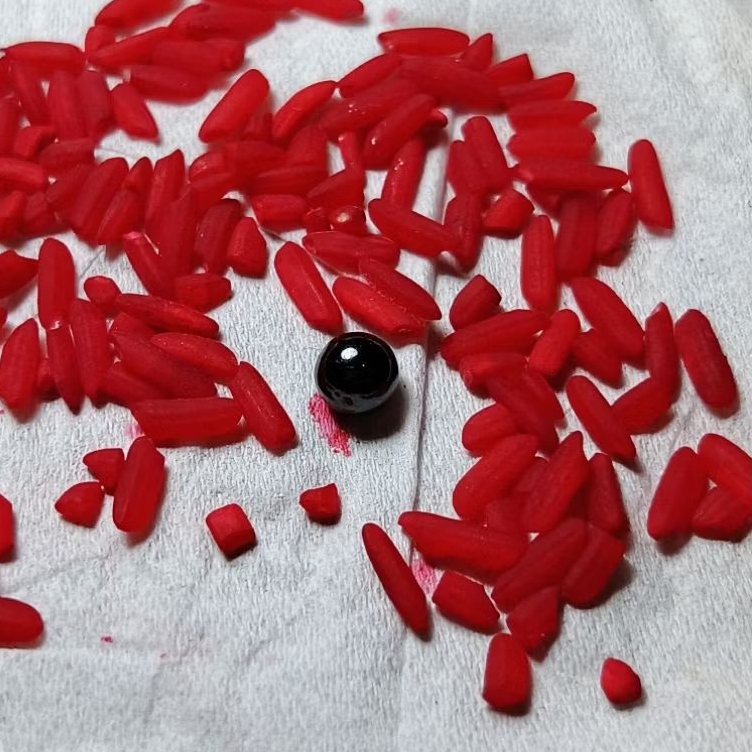 Batu alam batu buntat lipan warna hitam asli