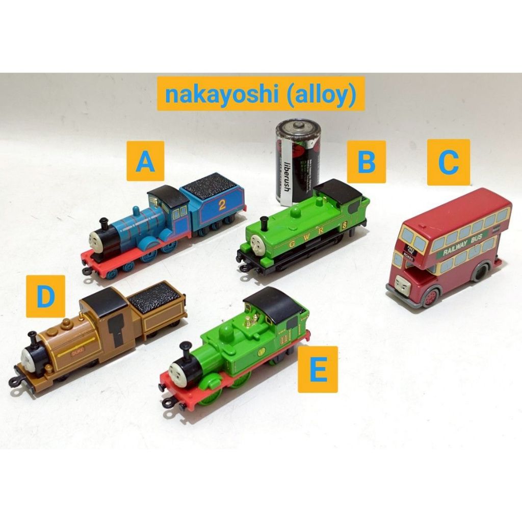 [/Pcs] Rare vintage bandai nakayoshi Thomas & friends gordon duck bulgy railway bus duke oliver plar