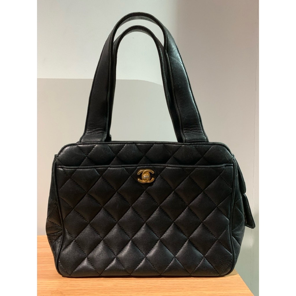 Chanel Around 1997 Top Handle Bag Vintage RARE (Preloved)