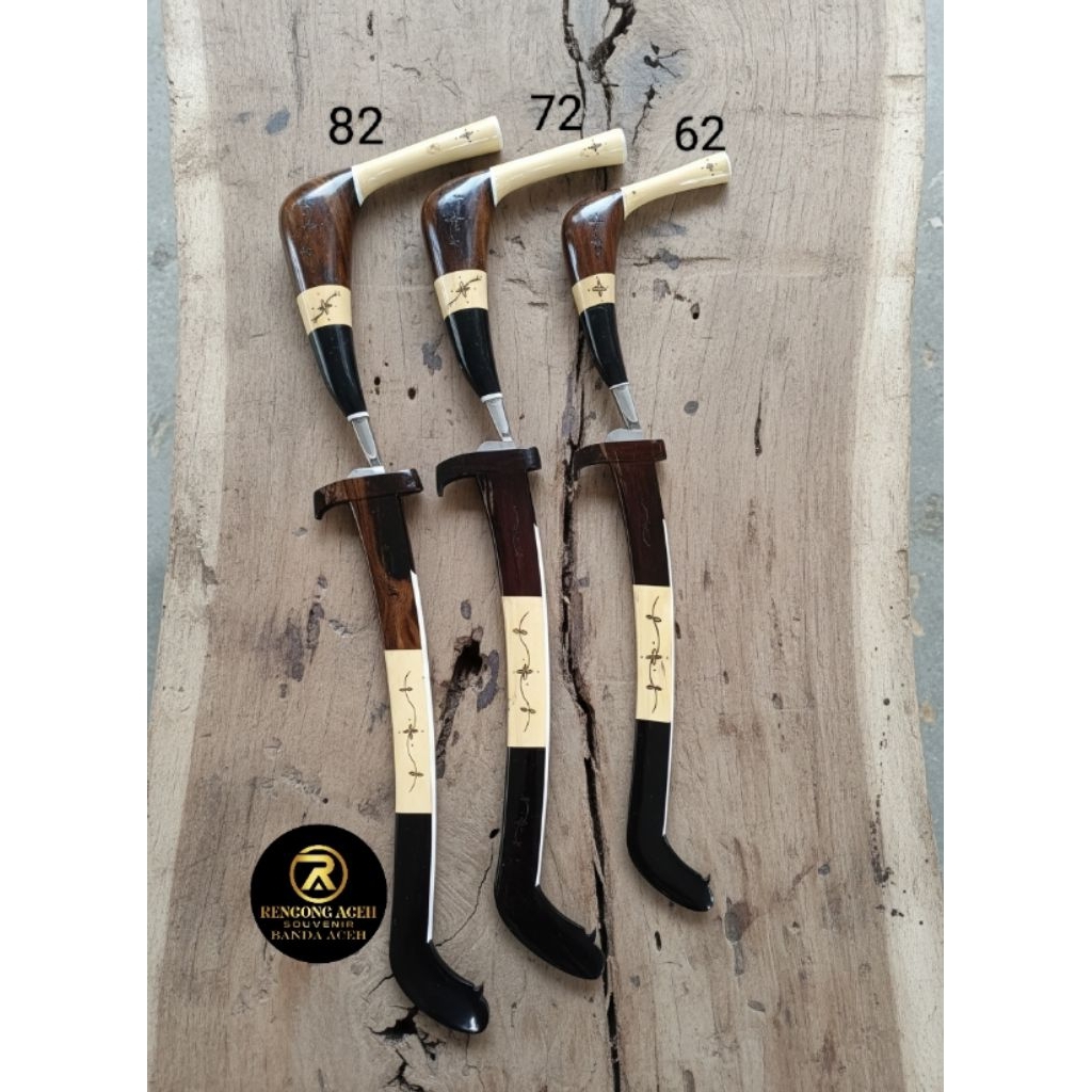 RENCONG ASLI ACEH KOMBINASI STAINLESS BESAR