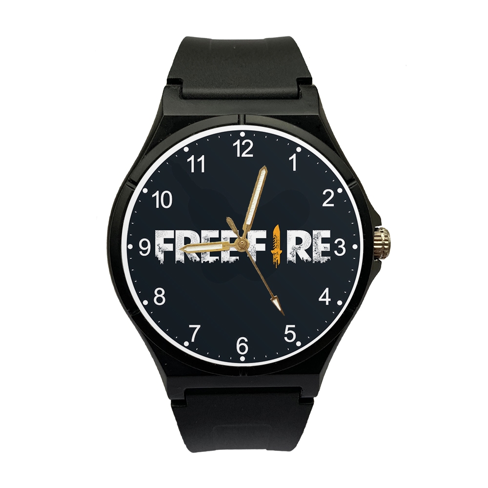 Fikastore Jam Tangan Free Fire FF Pria Wanita Anak Jam Tangan keren Free Box dan Baterai