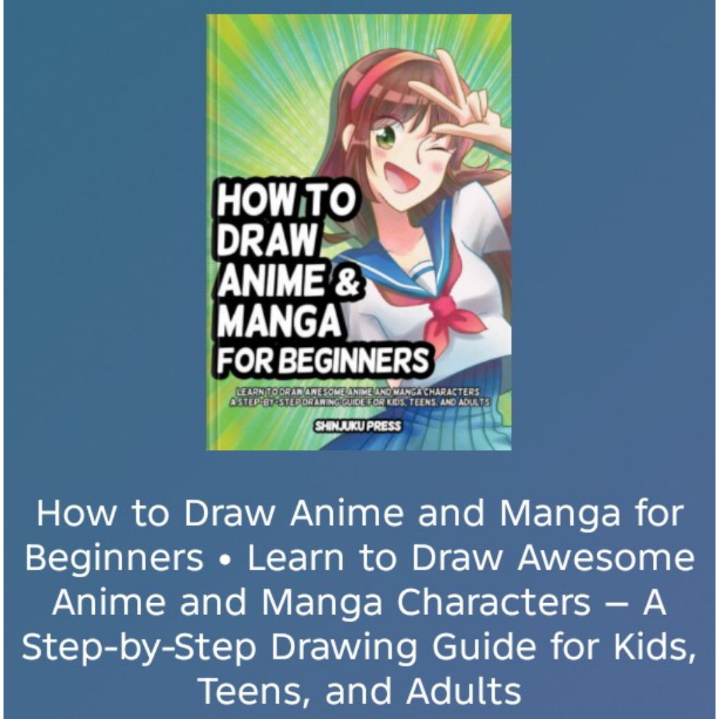 BUKU How to Draw Anime and Manga for Beginners