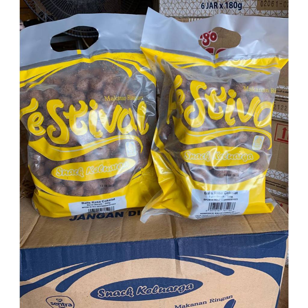 [ECER] FESTIVAL STIK BALADO / COKLAT SNACK MAKANAN RINGAN 200g
