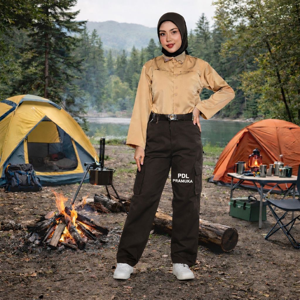 Celana PDL Pramuka Cargo SD SMP SMA Terbaru Perempuan dan Laki Laki