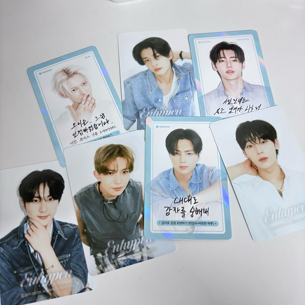 [READY INA BISA COD] DICON ENHYPEN GOLDEN AGE CARD PHOTOCARD PC KPOP JUNGWON HEESEUNG SUNGHOON JAKE 