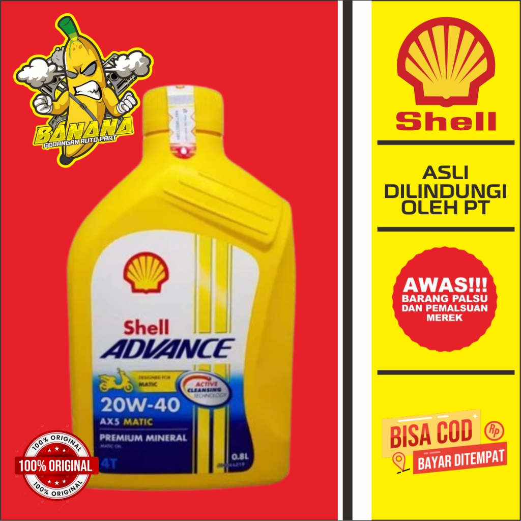 OLI MOTOR METIC SHELL ADVANCE AX5 0,8 L