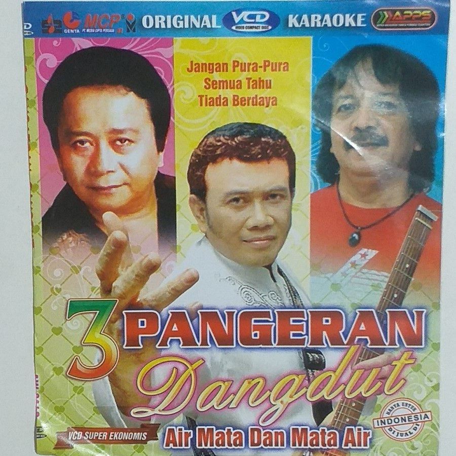 Kaset VCD Karaoke Original Dangdut 3 Penyanyi Rhoma Irama Mansyur S Caca Handika