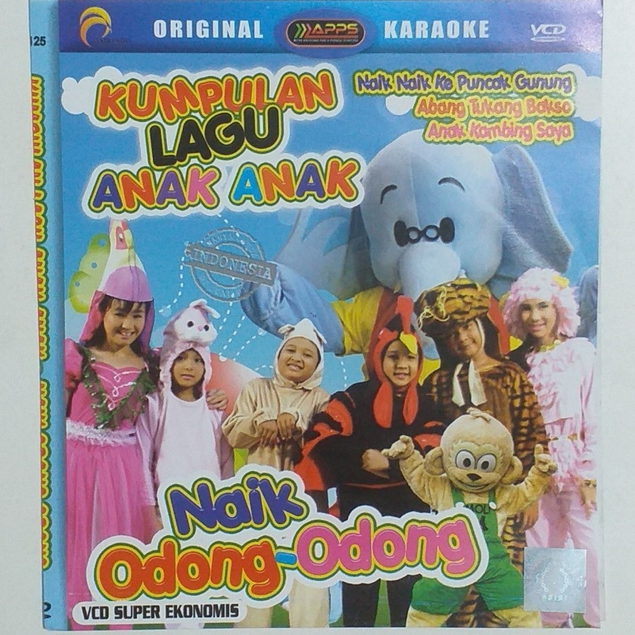 Kaset VCD Karaoke Original Kumpulan Lagu Anak Anak Bermain Naik Odong Odong