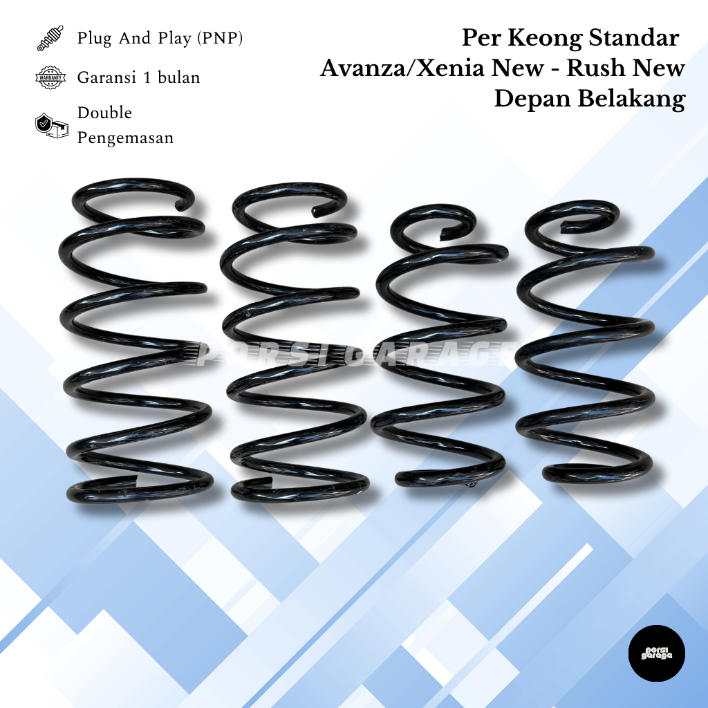 Per Keong Mobil/Coil Spring Avanza/Xenia New 2012 s/d 2022 Depan Belakang [4 pcs]