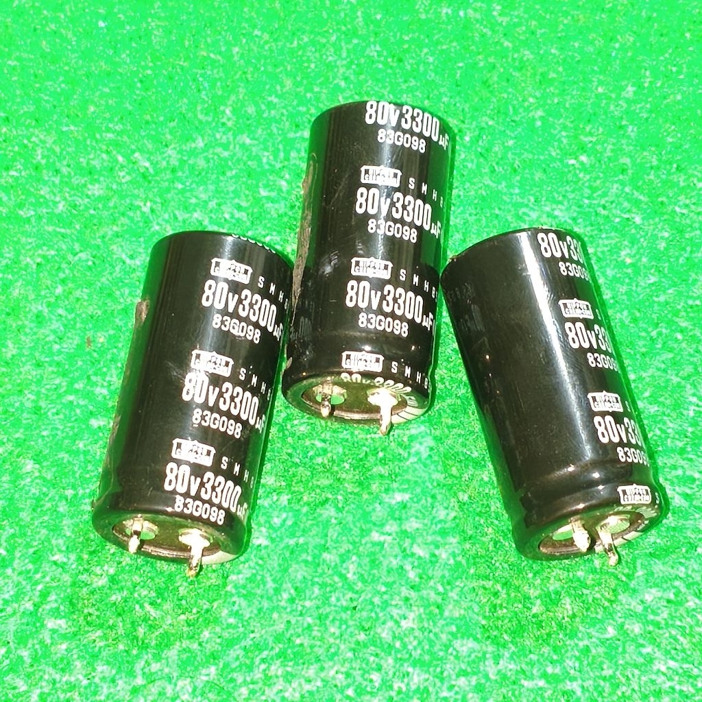 ELCO 80V 3300UF DIAMITER 2,5CM TINGGI 5CM