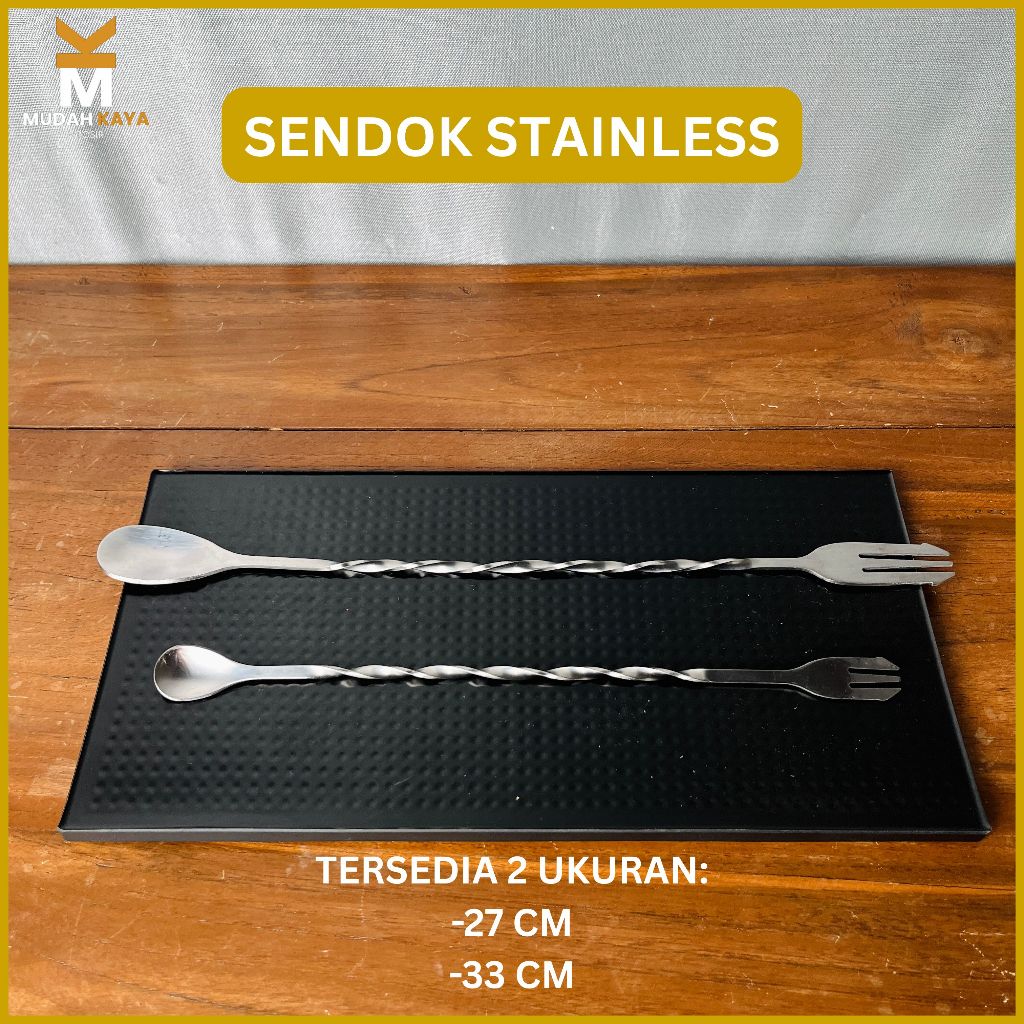 SENDOK STAINLESS PANJANG | SENDOK PANJANG STAINLESS PENGADUK MINUMAN | SENDOK