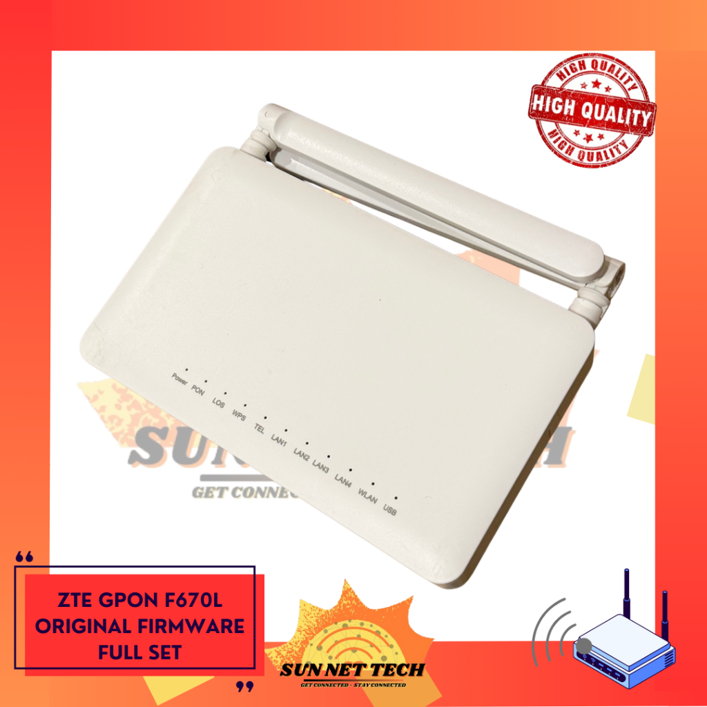 (BARU) ZTE F670L ORIGINAL FIRMWARE GPON DUAL BAND BARU OMCI