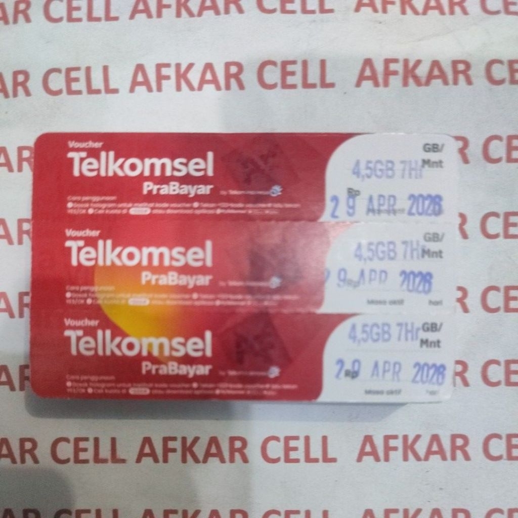 VOUCHER TELKOMSEL 4,5GB 7HARI EXPYT mei 2026 JATENG