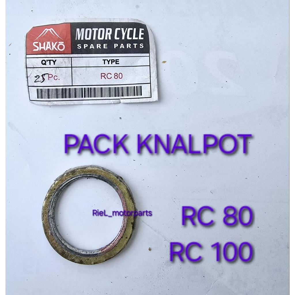 Pack Knalpot (SHK) RC80 / RC100 / RC 80 100 paking kenalpot SHAKO