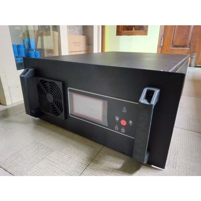 rackmount inverter lengkap trafo Touchscreen Hybrid Custom 8000w low frequency lengkap ats charging 