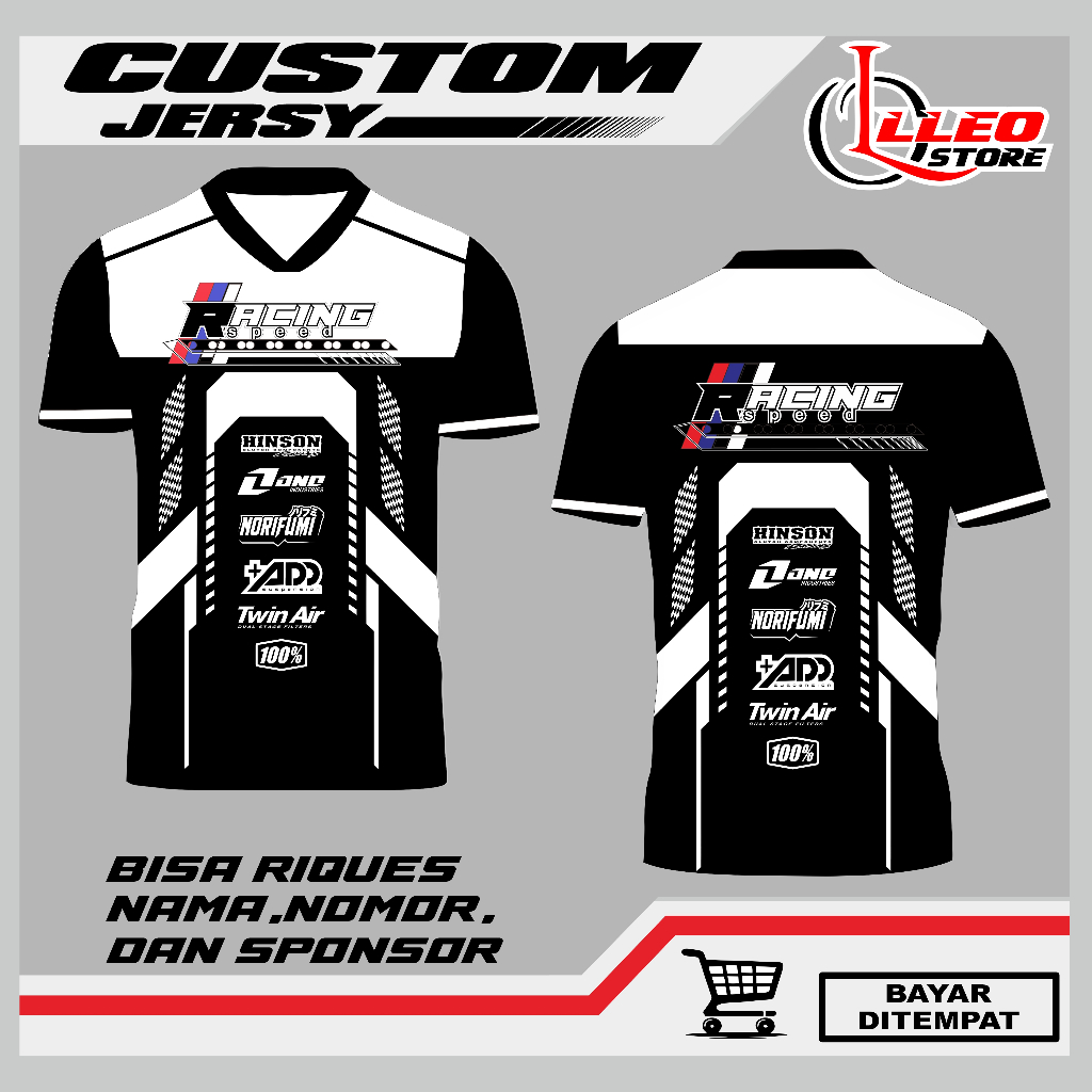 Jersey Team Racing Balap Full Printing, Kaos Jersey Team Balap , Bisa Request Desain Ubah Nama Nomor