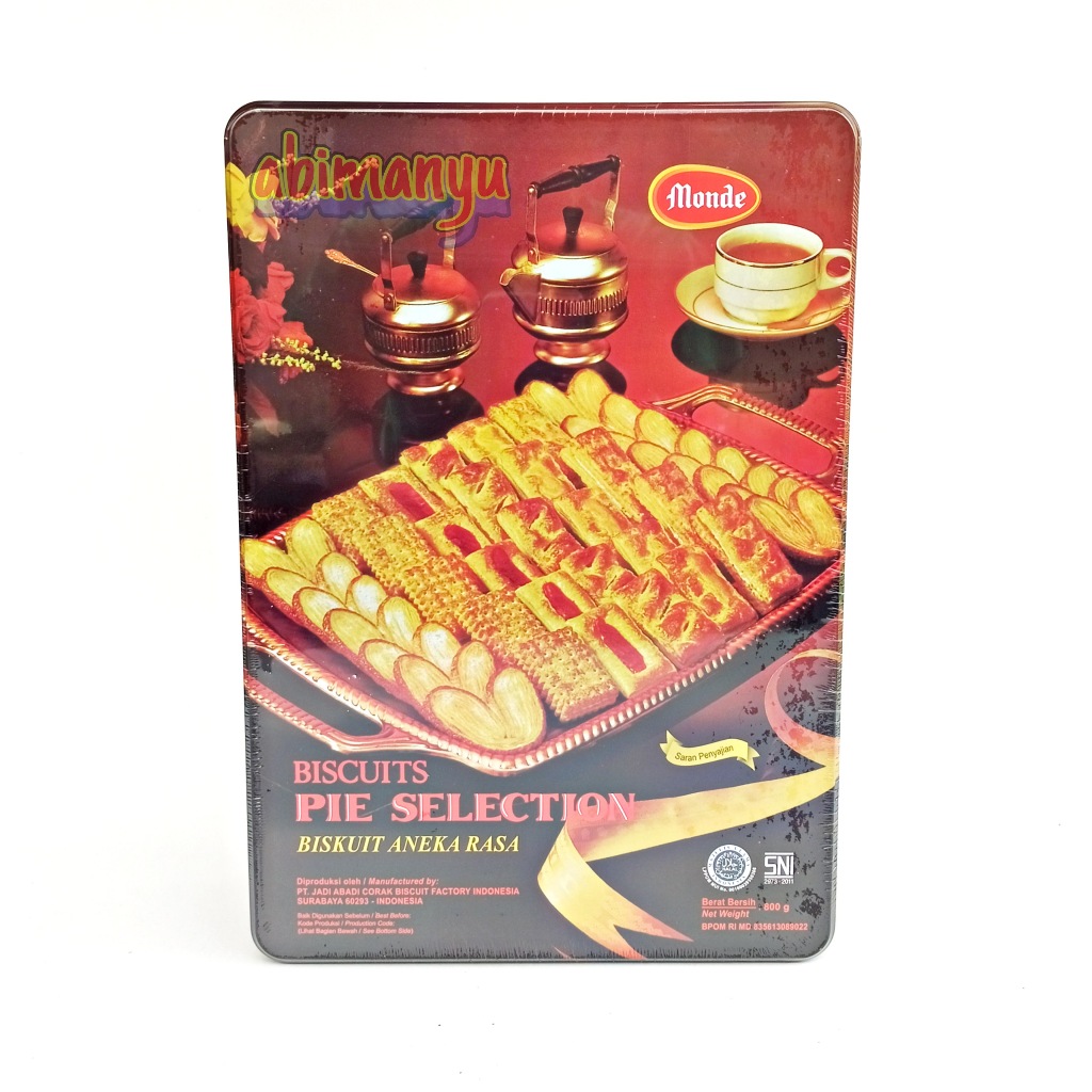Monde Biscuits Pie Selection Biskuit Aneka Rasa Kaleng 800 Gram