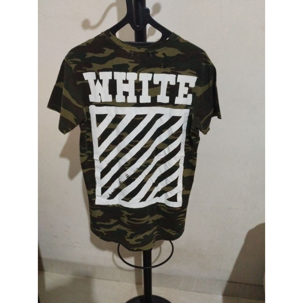 Kaos Atasan off white original unisex cowok cewek