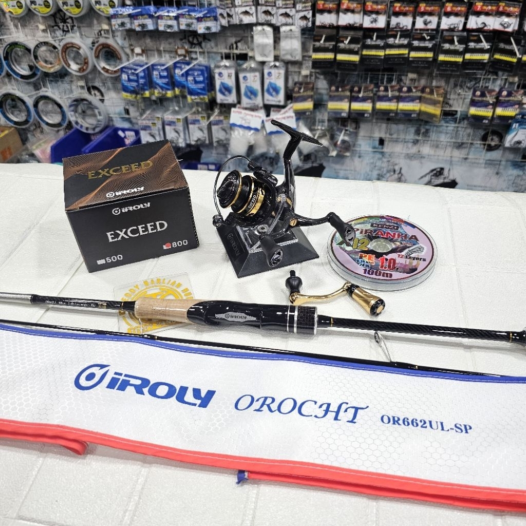 Satu Set Ultralight Iroly || Joran Iroly Orochi Generation 3 OR662UL SP VS Reel Iroly Exceed 800 Pow