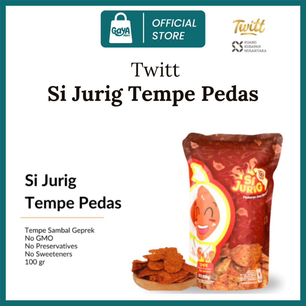 Si Jurig - Tempe Sambel Geprek 100g