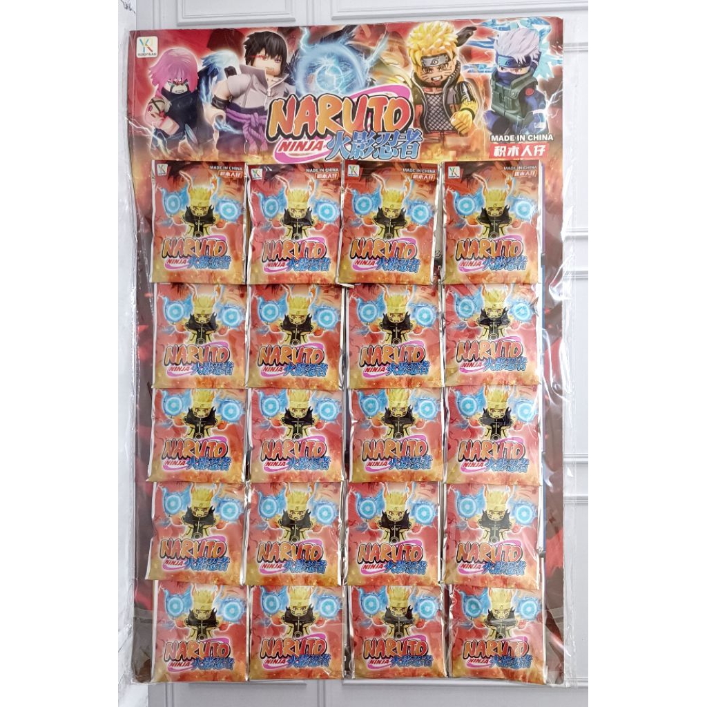 MIMI ACC GROSIR 20PCS(1LEMBAR)LEGO NARUTO ONE PIECE/LEGO MAINAN/LEGO ANAK/NARUTO/ONE PIECE