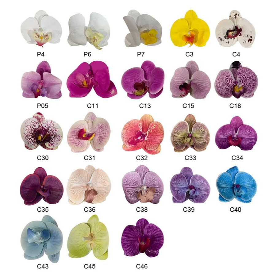 MYSTYLE BUNGA NEW ANGGREK 990 ORCHID 9 BUNGA 1 METER TANAMAN HIAS BUNGA PLASTIK BESAR ARTIFISIAL