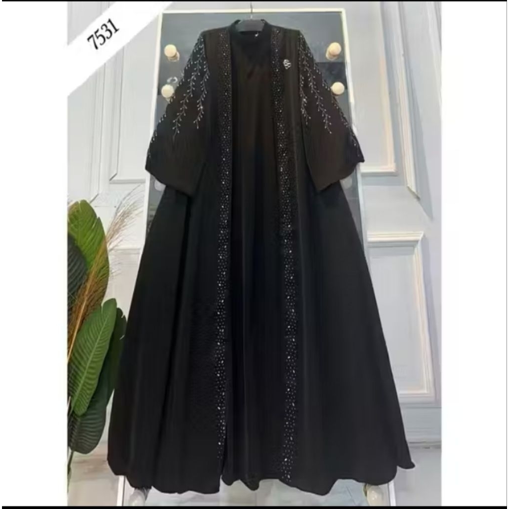 ShellaSaukia - abaya hitam ShellaSaukia/ abaya ORI by Shella Saukia
