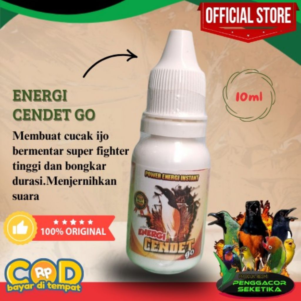 Energi Cendet Go vitamin penggacor burung burung pentet cendet