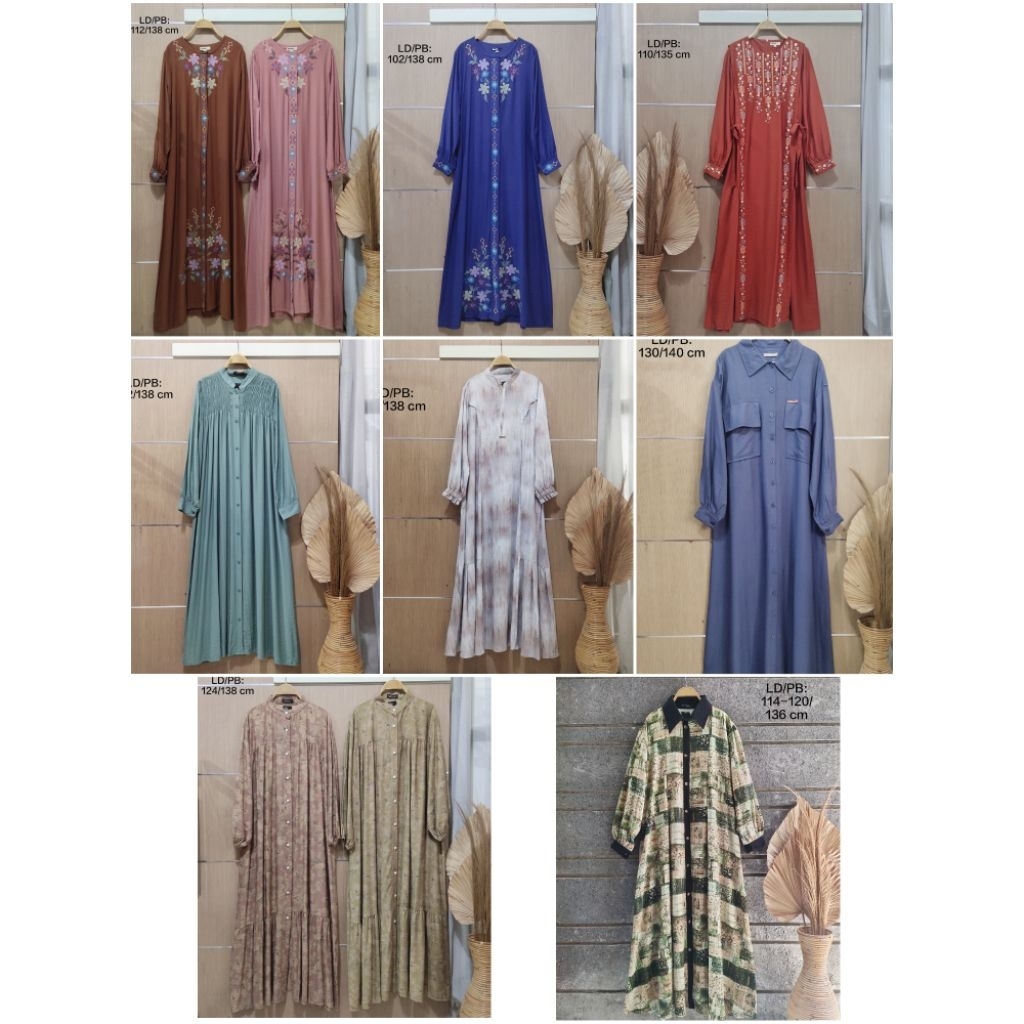 Gaby - Gamis Crinkle Linen / Krespo Premium Jumbo Super Adem