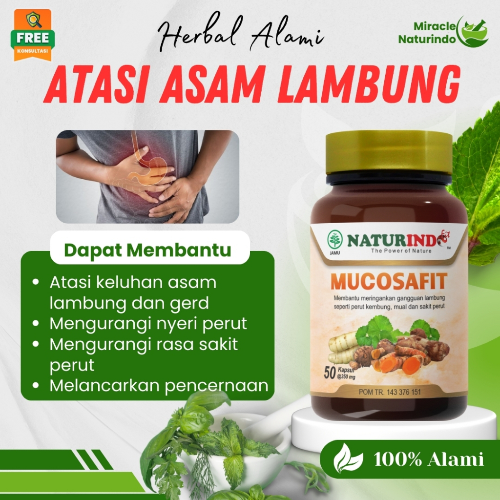 Mucosafit Obat Asam Lambung Herbal Asam Lambung Maag Gerd Asam Lambung Naik Nyeri Perut Sakit Perut 
