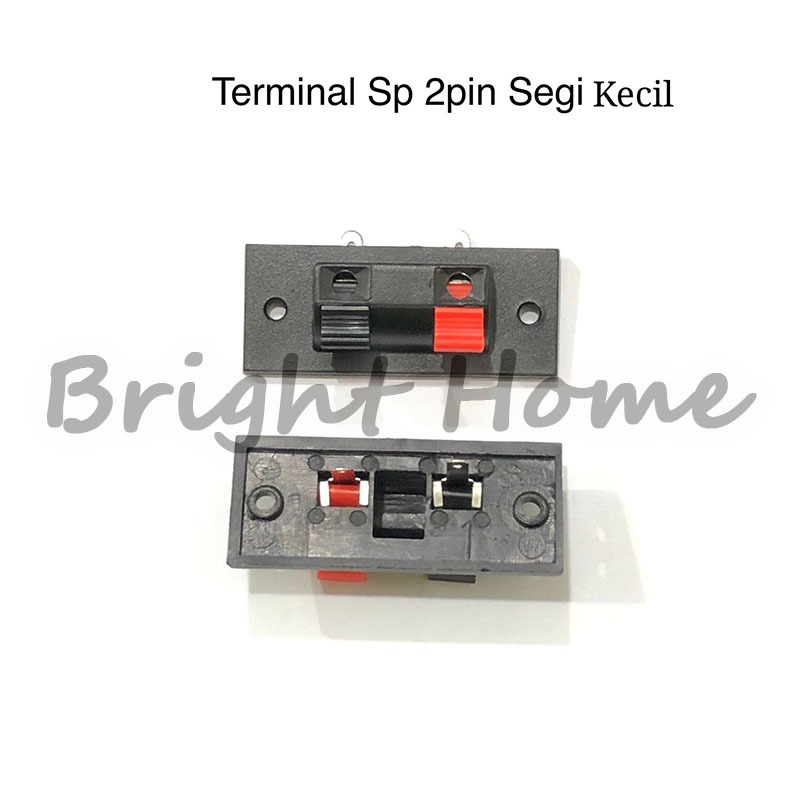 Terminal Speaker 2 Pin Jepit Kecil Konektor Audio
