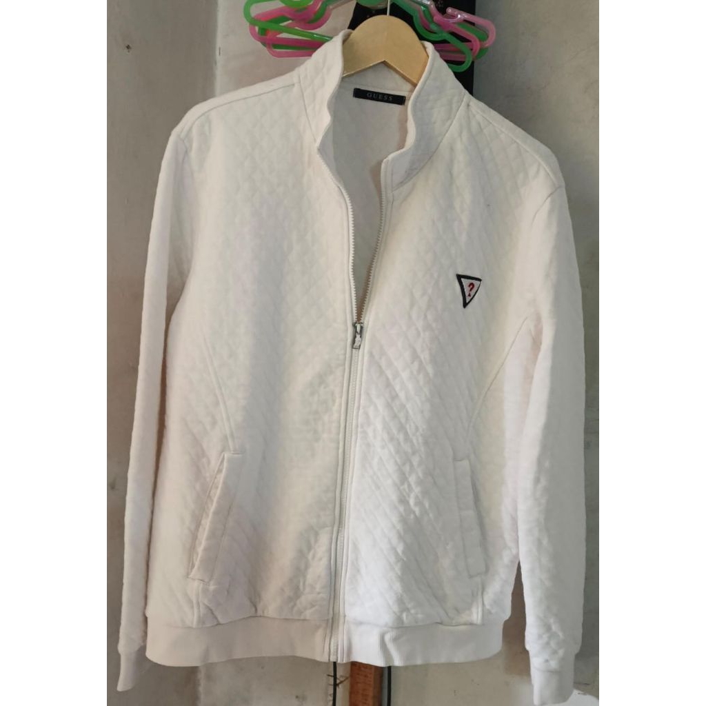(JACKET BOMBER GUESS WHITE ORIGINAL )
