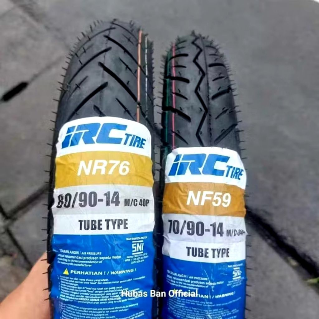 Ban Luar Depan Belakang Irc Nr73 80/90-14 90/90-14 Ring 14 Tubetype Matic Beat Spacy Scoopy Xeon Mio