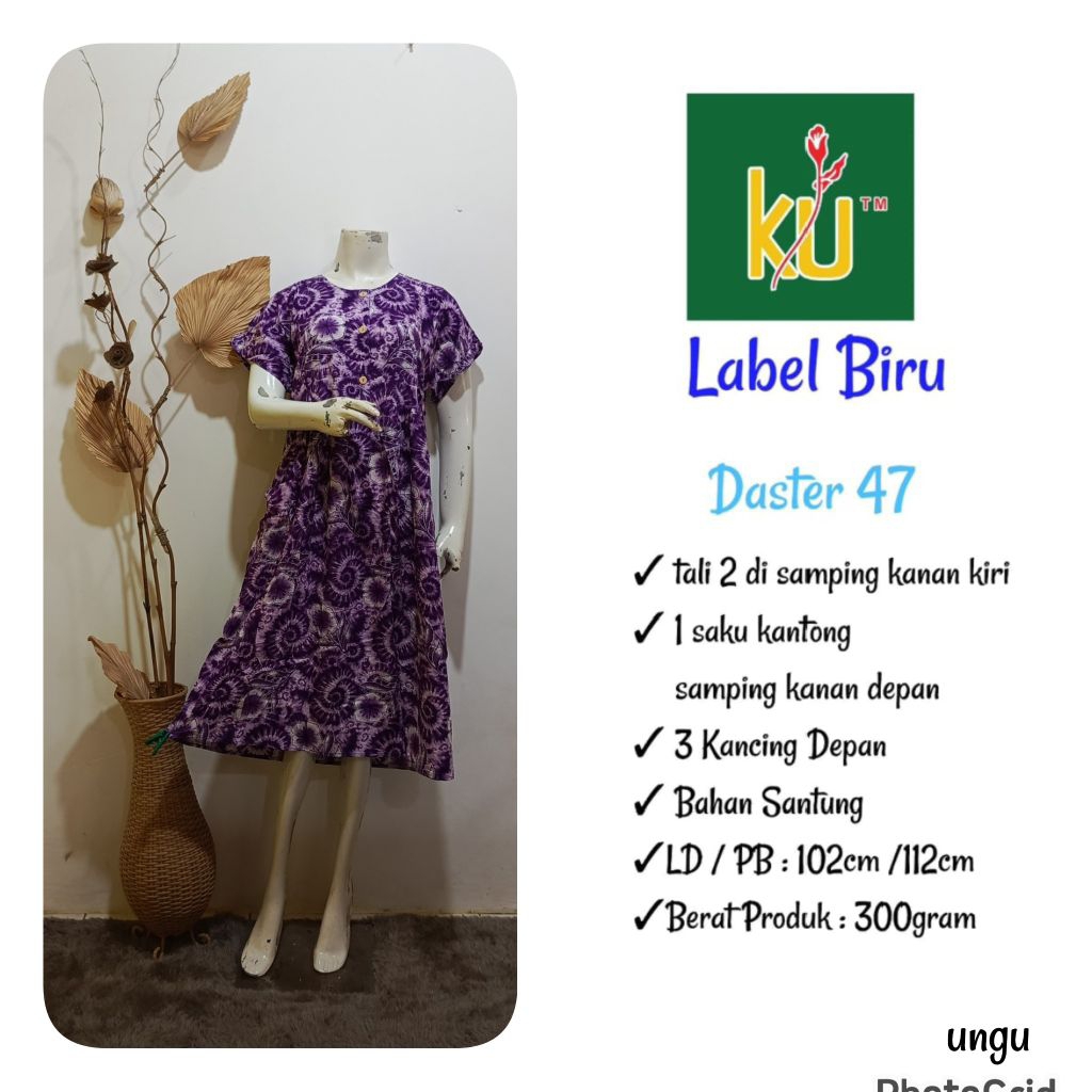 KENCANA UNGU LABEL BIRU
DASTER 47