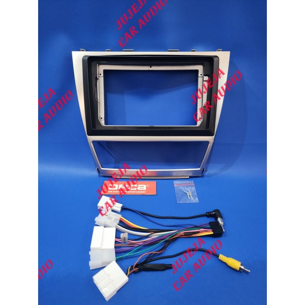Frame head unit tv mobil android 9 inch mobil toyota camry 2006-2011