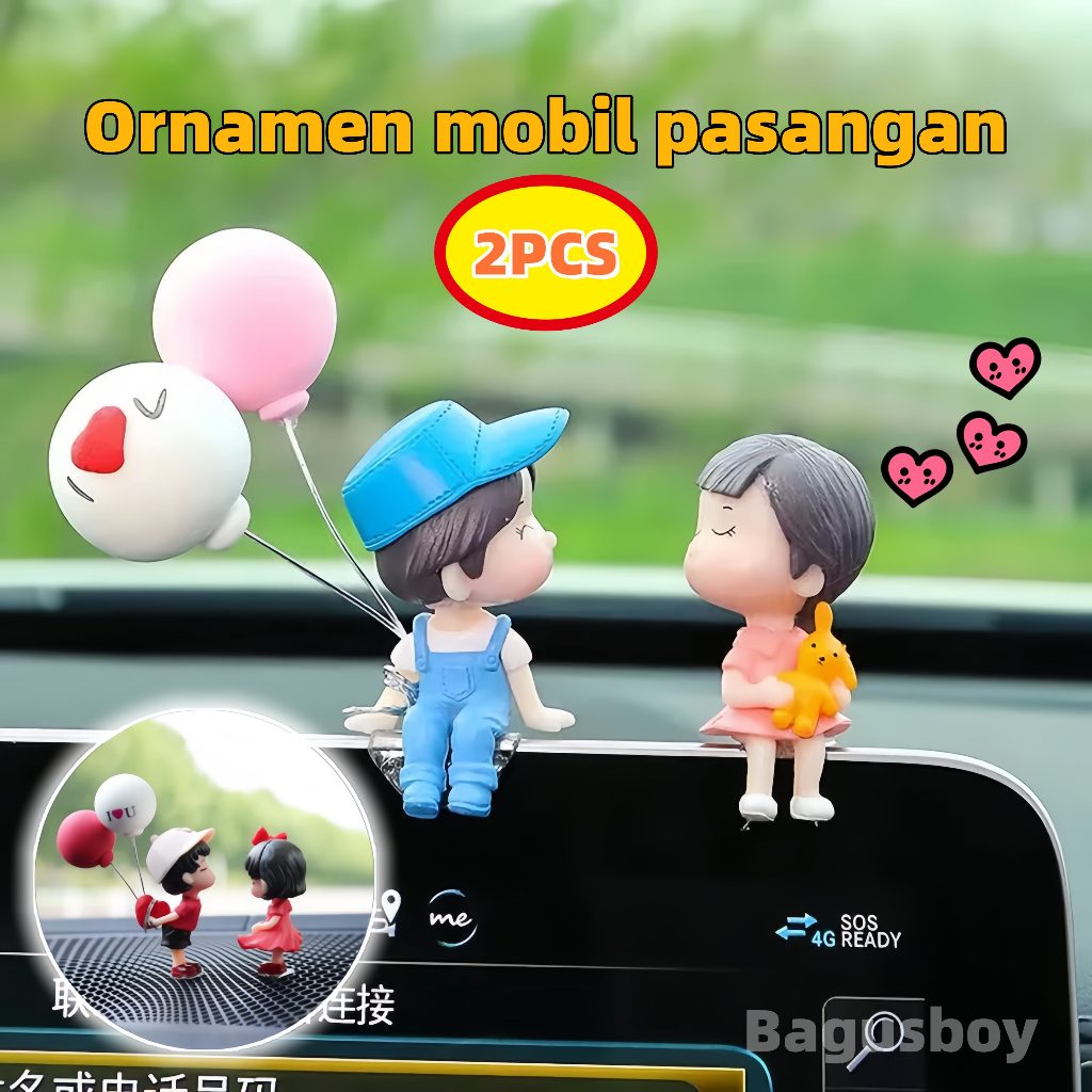 [COD]Couple Romance Hiasan Dashboard Mobil/Hiasan Dashboard Mobil Lucu/Hiasan Dashboard Mobil Esteti