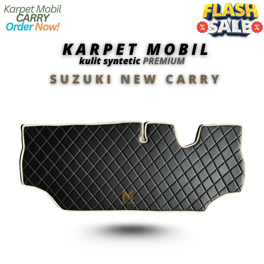 Karpet Mobil Suzuku New Carry Tayo Bahan Kulit Premium Anti Slip Motif Diamond 3D