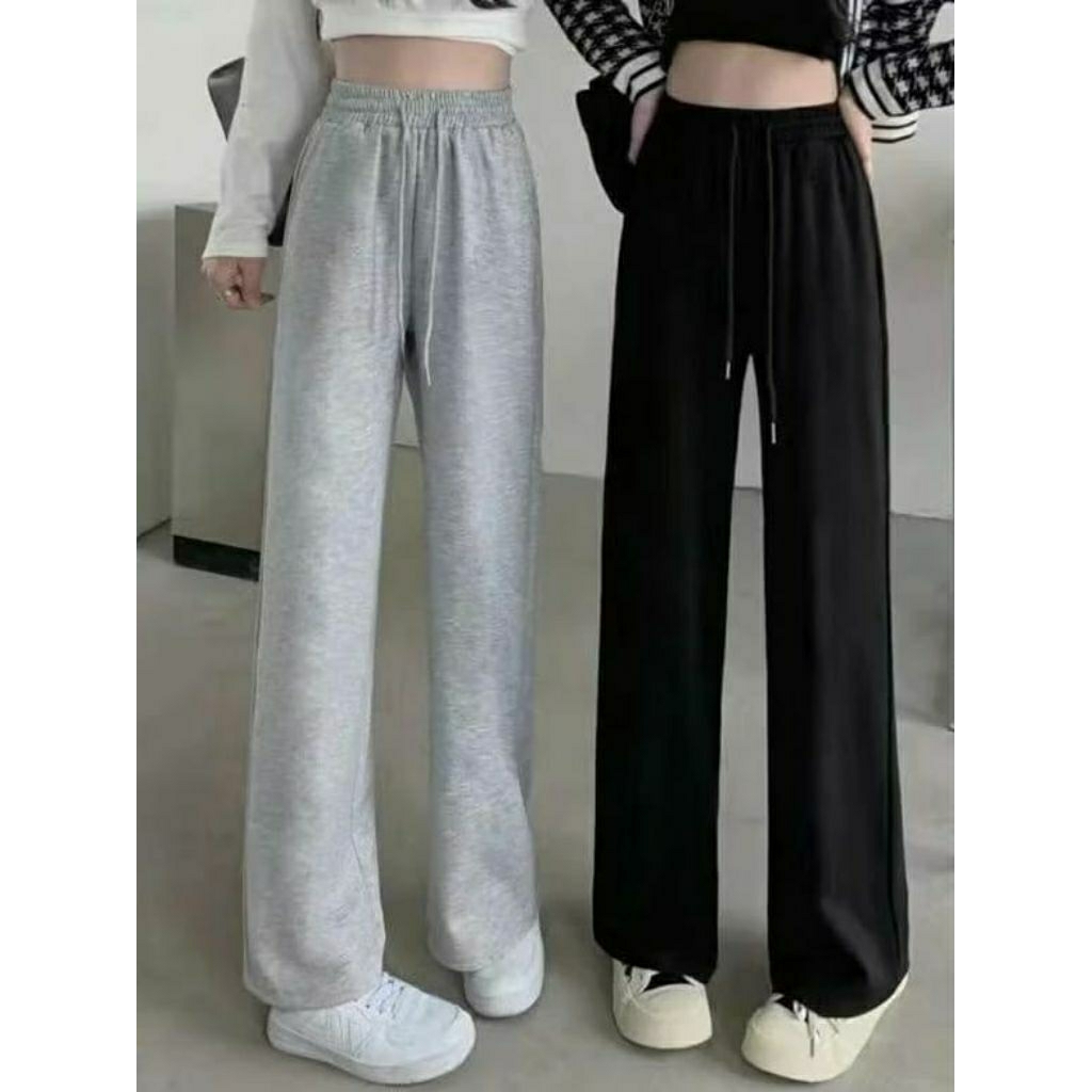 Highwaist Jogger Fashion Wanita kulot panjang premium baggy pants terbaru kolor dewasa karet panjang