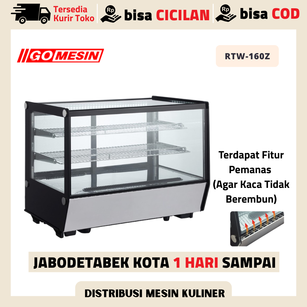 GEA RTW-160L-5CH SHOWCASE CAKE SHOWCASE PENDINGIN KUE